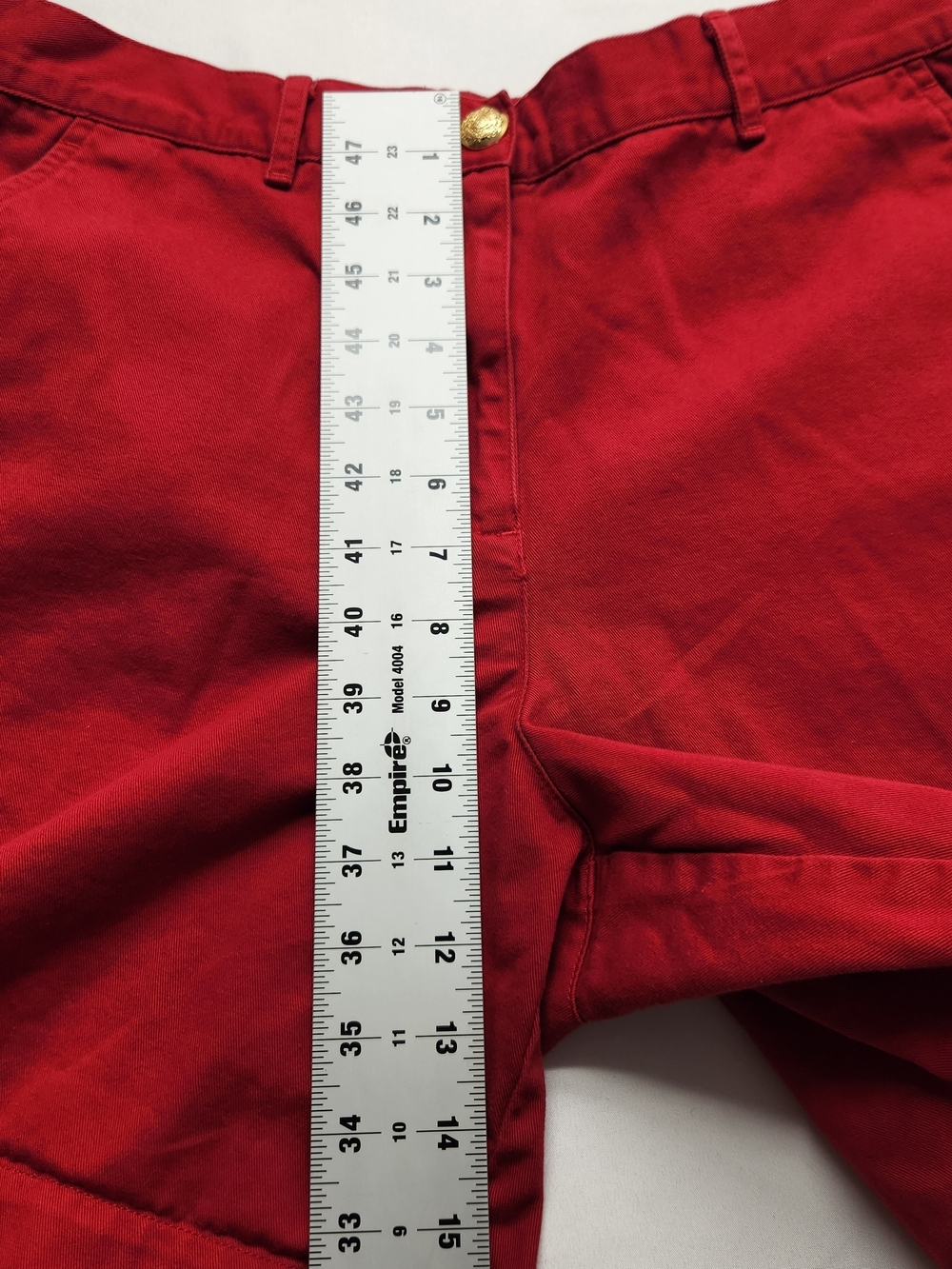 ⭐️Vintage Lauren Ralph Lauren Red Shorts Size 10 Vintage Y2K 100% Cotton Preppy - Picture 4 of 12